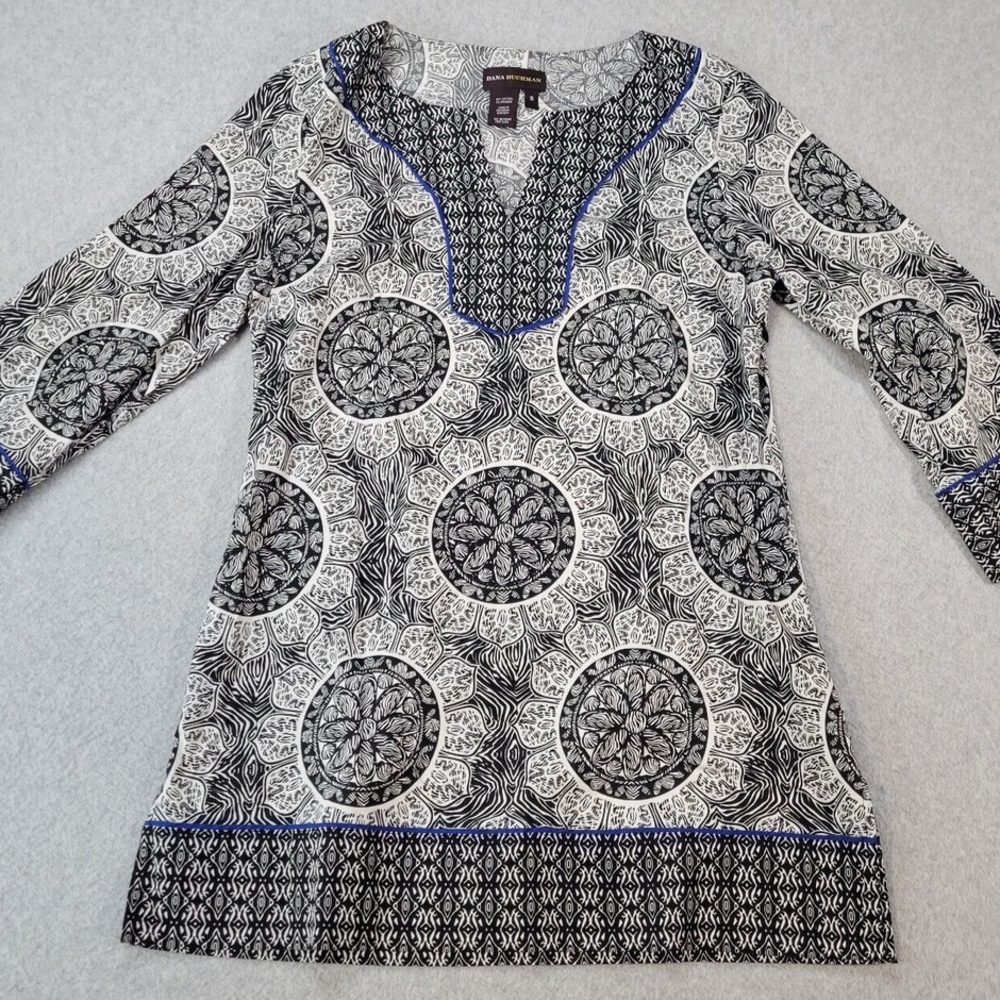 NWOT Dana Buchanan Geometric Pattern Tunic. Large